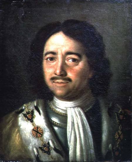 Oil portrait of a moustachioed man in armour with a white cravat and jewelled honours on a chain.